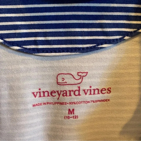 VINEYARD VINES EUC GIRLS BLUE WHITE STRIPE DRESS SUMMER DRESSES SIZE M 10 12 - Picture 5 of 6